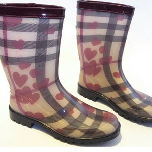 Burberry Heart Nova Check Rainboots